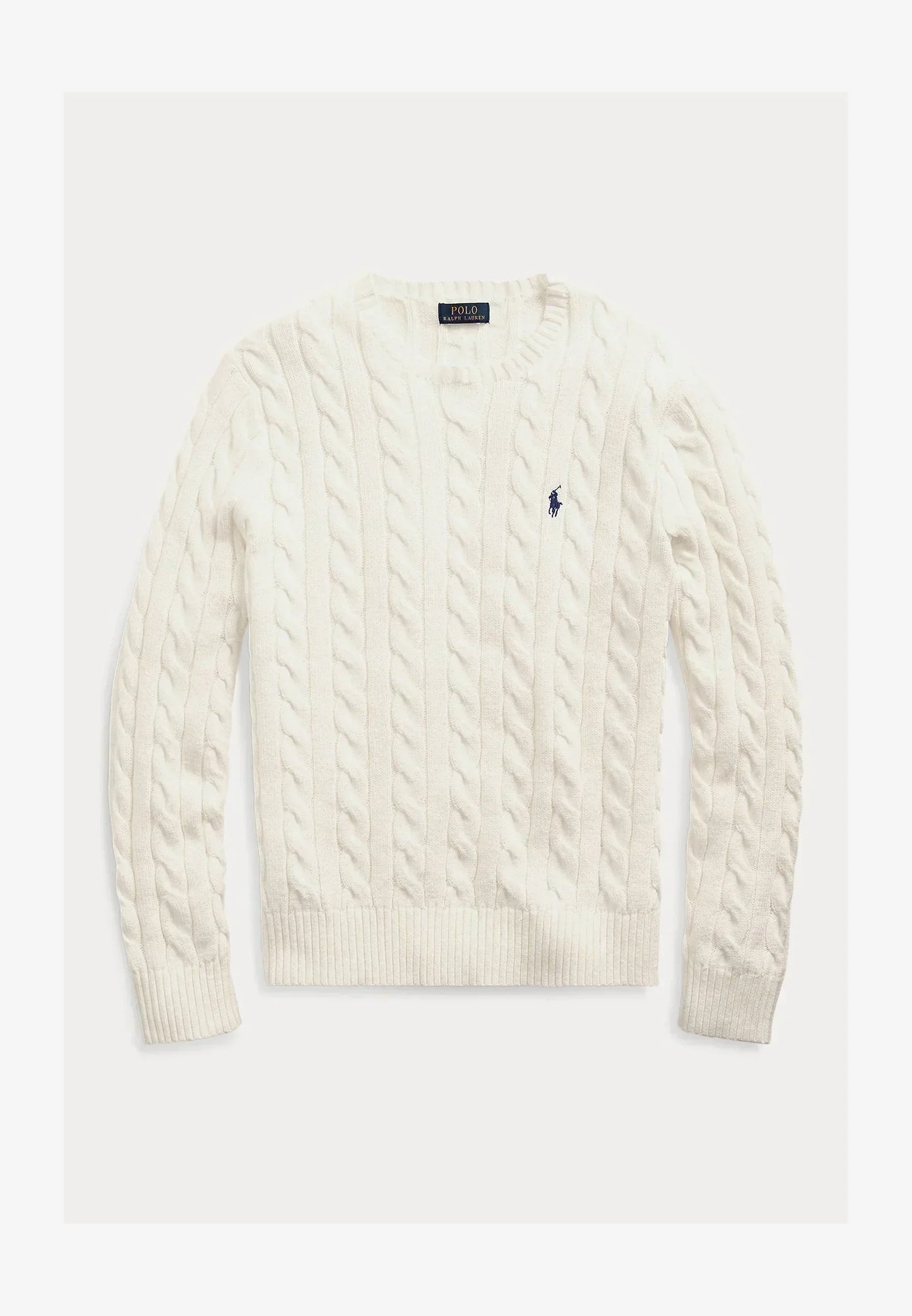 Suéter de algodón de punto cable