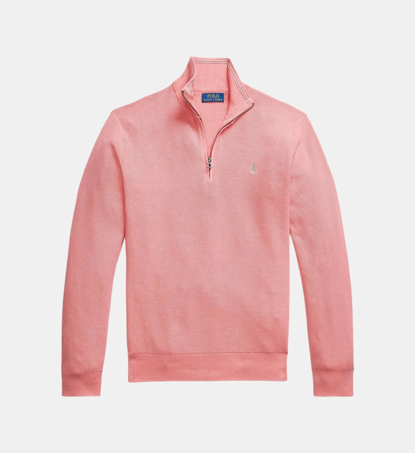 Jersey de cuello camionero de corte recto en algodón piqué