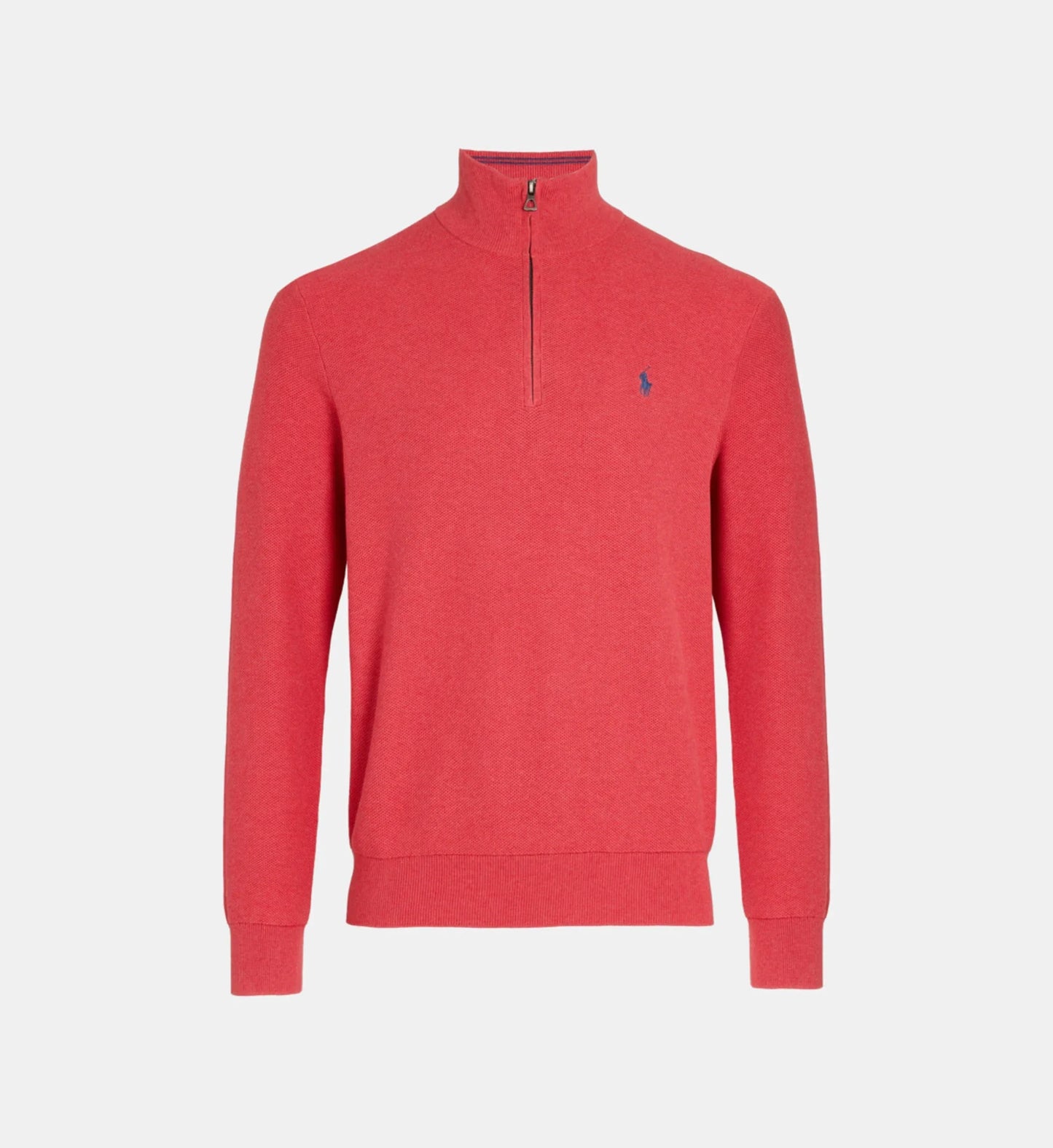 Jersey de cuello camionero de corte recto en algodón piqué