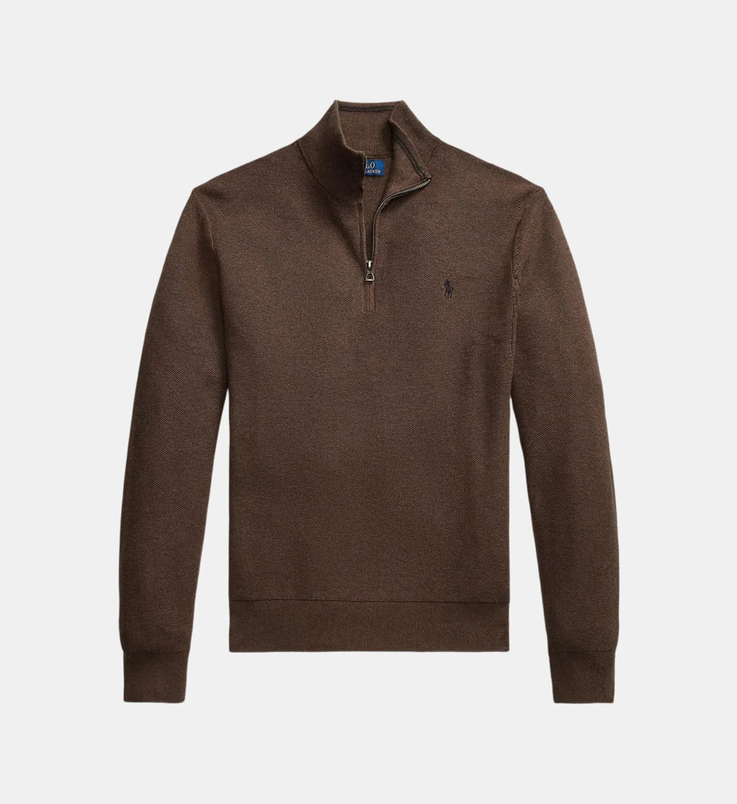 Jersey de cuello camionero de corte recto en algodón piqué